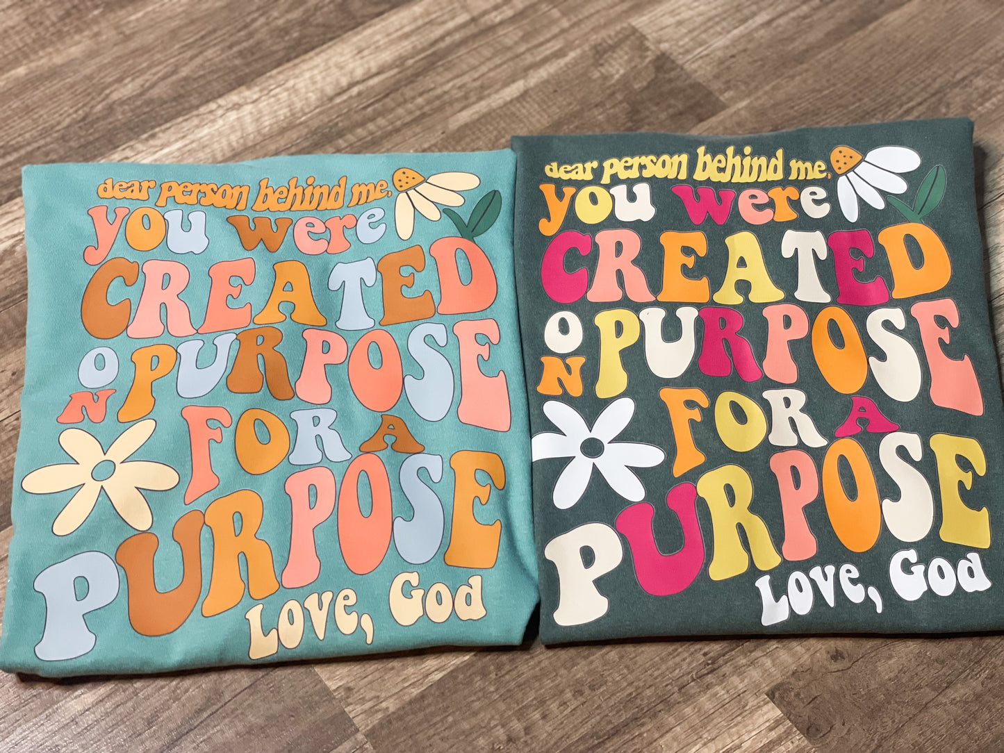 Created on Purpose LONG SLEEVE (Lighter Color)