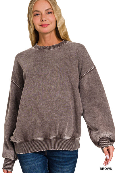 Brown Zenana Sweatshirt