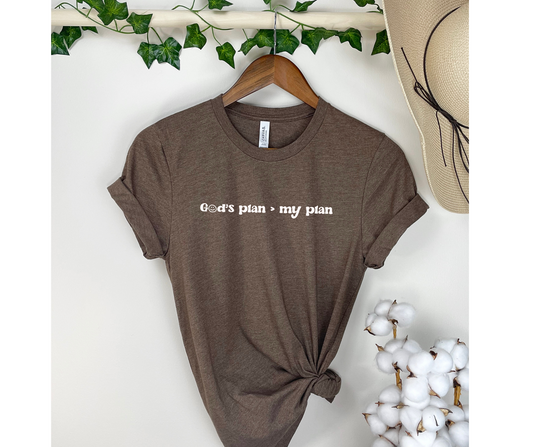 God's Plan > My plan Bella Canvas Tees (Mystery Color)